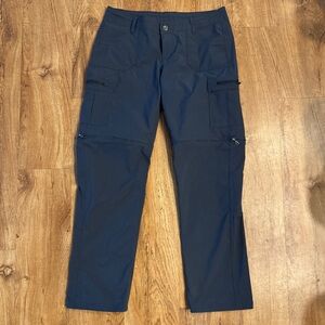 Kuhl Women's Outdoor Hiking Logo
Zip Off Pants Size 12 Dark Blue